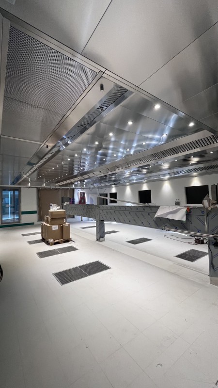 Installation de plafond filtrant grand volume pour cuisine centrale en Haute-Garonne (31)
