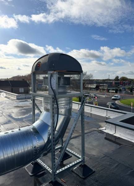 Installation d'extraction professionnelle pour Big Smach New School | Maîtrise LP VENTIL